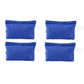 Multi-purpose Cotton Canvas Zipper makeup Bag Pouch 4-pack - color: Blue