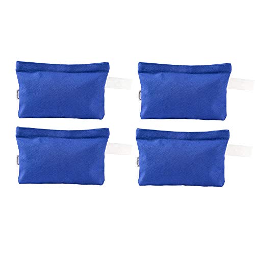 Multi-purpose Cotton Canvas Zipper makeup Bag Pouch 4-pack - color: Blue