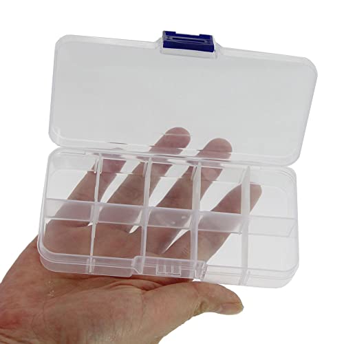 20Pack Clear Plastic Storage Boxes 10Grids for Beads&Jewelry - size: 20pcs 10 Grids Box