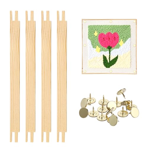 OwnMy 9 Inch Needlepoint Stretcher Bars Wood Stretcher Bars for Needlework - size: 9 Inch