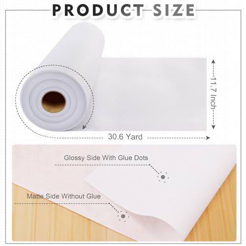 New Upgraded Heavy Weight White Iron-On Non-Woven Fusible Interfacing
