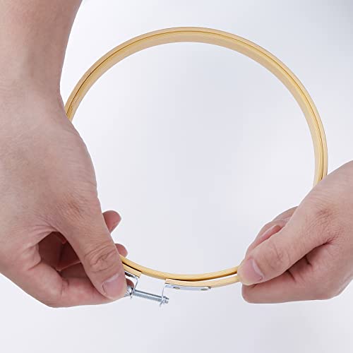 Caydo 40 Pieces 6 Inch Round Embroidery Hoops Bulk, Cross Stitch Hoop Ring