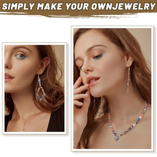 300pcs Glass Crystal Teardrop Beads 6X9mm Drop Glass Spacer Beads Colorful Clear Electroplated Color Crystal Beads for DIY Jewelry Bracelet Making (Drop) - color: Drop