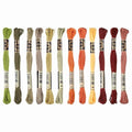 PATIKIL 12 Skeins Embroidery Floss Polyester Embroidery Hand Autumn Colors - color: Autumn Colors