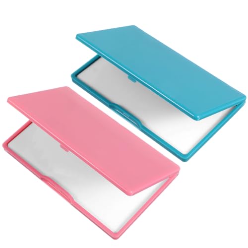 Piriuuo 2 Pcs Magnetic Needle Case, Sewing Needle Holder Rectangle Magnetic Needles Holder Portable Sewing Needles Box Sewings Supplies for Pin Holders Organizer (Green & Pink)