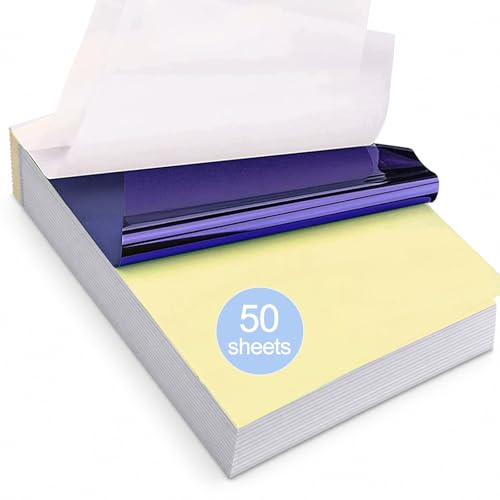 Tattoo Transfer Paper 50 Sheets A4 Size 4-Layer Tattoo Stencil Paper - size: A4 size/50 sheets