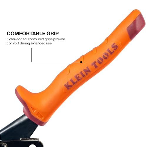 Klein Tools 120AVSKIT Aviation Snip Set, Left, Right, Straight Cut, Metal Shears with Forged Steel Blade, 3-Piece - style: 3-Piece Kit