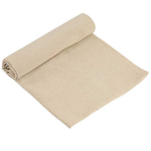 Natural Linen Fabric, Beige Fabric for Decoration 59In x 19In - color: Natural Colour