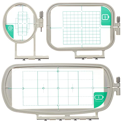 New brothread Embroidery Machine Hoop 3 in 1 Set - SA431+SA432+SA434 - size: 1"×2.5"+4"×4"+4"×6.75" - SA431+SA432+SA434 Set