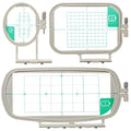 New brothread Embroidery Machine Hoop 3 in 1 Set - SA431+SA432+SA434 - size: 1"×2.5"+4"×4"+4"×6.75" - SA431+SA432+SA434 Set