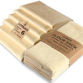 Natural - Blank Plain - 100% Cotton Tea Towels For Kitchen - For Crafting Embroidery Baking Sourdough Bread Proofing - 18"X28" - 6 Pack - Flour Sack Dish Towels - Heavy Weight Linen High Threadcount - size: 18"x28" Set of 6