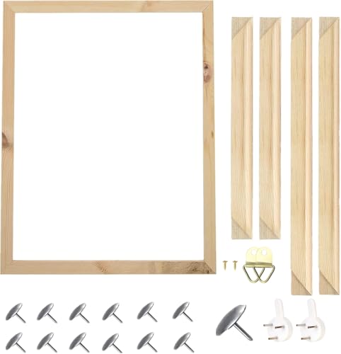 Wooden Frame DIY Picture Frames Art Suitable for Home Decor Painting Digital Diamond Drawing Paintings, Display Pictures 11.8x15.7 picture frames for wall (30 * 40CM) - color: 30*40CM