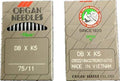 Embroidery Machine Needle, Organ Needle, DB K5, Size 75/11, One Pack, 10 Needles