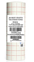 Jh-Best Crafts12 X 10' Feet Roll Transfer Paper w/Grid- Perfect Alignment of Cameo or Cricut Self Adhesive Vinyl for Decals, Signs, Walls, Windows and Other Smooth Surfaces