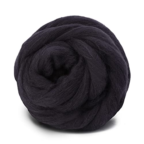 3.53oz Needle Felting Wool Roving Wool for Felting Wool Felting Supplies - color: dark brown