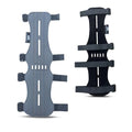 Hunt & Seek Fabric Archery Arm Guard 4 Hook-and-Loop Adjustable Straps Hunting Arm Guard Forearm Wrist Protector Archery Bracer Adult Unisex - color: Gray