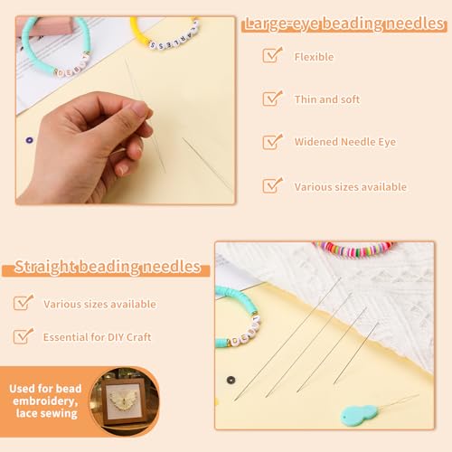 GarfxG 36 Pcs Beading Needles Set, 3 Types Bead Spinner Needles with Tools - style: 2pcs Spinner Needles/36pcs Set