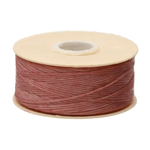 The Beadsmith Nymo Thread, Made of Nylon - size: Size D, 64 Yards, style: Rosy Mauve