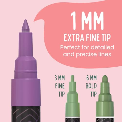 Chalkola 8 Liquid Chalk Markers, 1mm Extra Fine Tip for Chalkboard Signs - size: Extra Fine Tip - 1mm