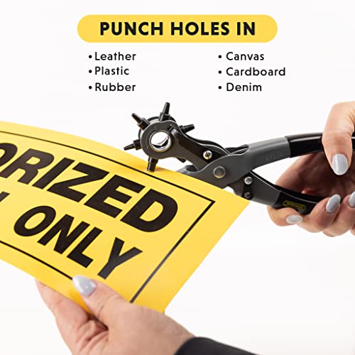 General Tools Leather Hole Punch for Belts, Fabric & Crafts Model 72
