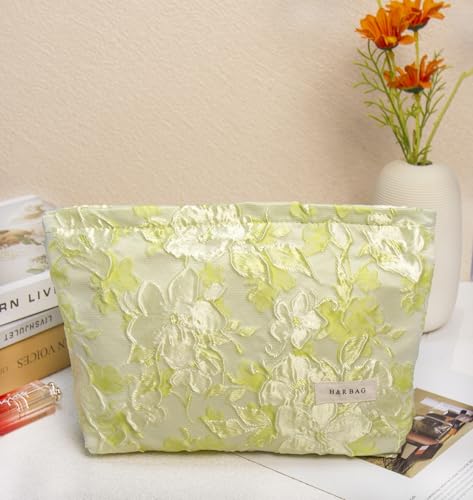 getgto 2 Pcs Makeup Bags, Large Cosmetic Bag Travel Toiletry Bag - color: Cyan