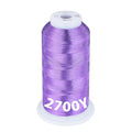 Simthread 2700 Yards Metallic Embroidery Machine Thread - Amethyst MS-015, 40wt High-Sheen King Spool, Smooth Running & Break Resistant for Commercial & Home Embroidery Machines - color: Amethyst MS-015