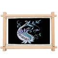 MUFEKUM Beech Wood Embroidery Tapestry Scroll Frame 17"x12" - style: 17"x12"