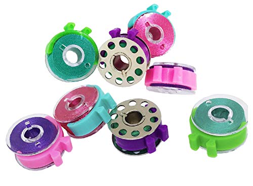 12 Piece Bobbin Holder Set for Sewing Machines - Bobbin Clamps for Organizing Threads and Avoiding Tangles