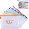 Geetery 6 Pack Needlepoint Project Bags Ndlpt Zipper Pouch, Classic, Bright - color: Bright