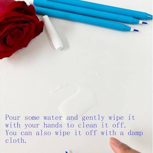 10 PCS Blue Washable Fabric Markers for Sewing