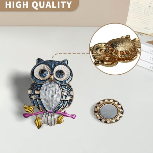 Needle Minder Magnet, Magnetic Needle Minder, Needle Minders Magnetic Cross Stitch Accessories, Magnetic Needle Holder, Life Tree, Butterfly, Cats, Owl, Heart (OWL) - size: OWL