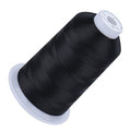 Simthread Embroidery Machine Thread 5000M 40WT Polyester, Black 900 - color: Black