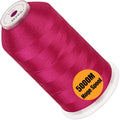 New brothread 5000M Huge Spool Embroidery Thread -Crimson Fits Janome Color - color: Crimson-N265