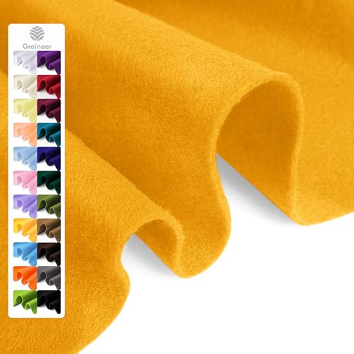 Gold Soft Felt Sheet, 36" x 36", 1.6mm Thick Acrylic Felt Fabric - color: Gold, size: 36 inch x 36 inch