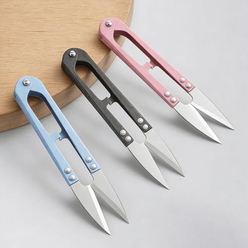 Sewing Snips 3 PCS Thread Snips for Sewing 4.1 Inch Scissors Snip Crochet-Sewing Scissors Snip High-Carbon Steel Thread-Scissors Sewing-Supplies for Knitting DIY Crafts Yarn Gardening