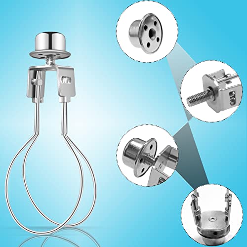 Clip on Lampshade Adapter, Shade Light Bulb Clip Adapter(1 Pcs, Silver) - color: Silver