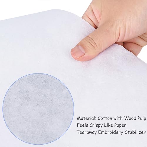 Simthread Tear Away Embroidery Stabilizer Backing - 1.8 Ounces Medium Weight 10" x 25 Yards/Roll - size: 10"x25Y Roll