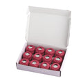 Rhapsody Pearl Cotton Thread Size 8 Crochet Thread Perle 12 Balls Set Hand Knitting, Embroidery, Sashiko, Cross-Stitch, Sewing, Needlepoint, DIY, Quilting (Garnet, Col. 120) - color: Garnet, Col. 120