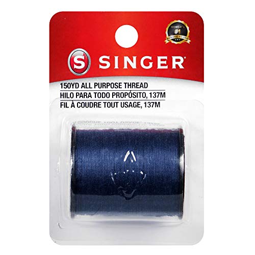 SINGER 60013 All Purpose Polyester Thread - color: Navy, size: 1- Pack