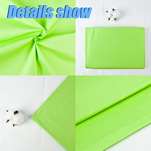 2 Yard Parrot Green Cotton Fabric, Natural Cotton Poplin Fabric by The Yard, 59 Inches Wide 100% Cotton Fabric, Soft Embroidery Muslin Quilting Material for Sewing Material Apparel Cloth - color: Parrot Green, size: 2 Yards