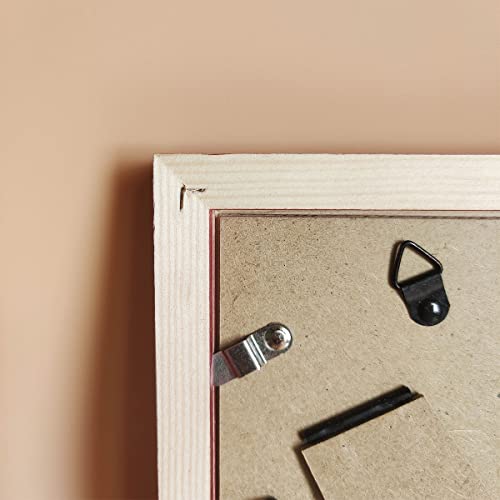4x5 Picture Frames RED Solid Wood Frame, Plastic Panel (Film Needs to be Removed) Table or Wall.Front Window Opening 3.8x4.8 inch. - color: Red, size: 4x5
