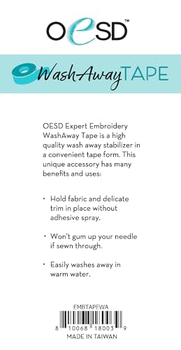 OESD Expert Embroidery Tape Wash Away Water Soluble