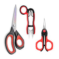 LIVINGO Sewing Scissors Set 8.5" Titanium Fabric Shears 3 Pack - style: Sewing Scissors Set