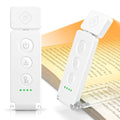 Glocusent Book Light for Night Reading, 12 LED Rechargeable Lamp - color: White