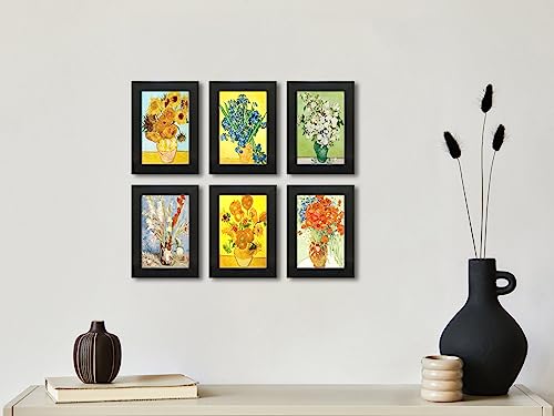 4x6 Picture Frame Set of 6 with Real Glass for Pictures 4x6 Without Mat, Wall Gallery or Tabletop display Photo Frames in Black - color: Black, size: 4x6(set of 6)