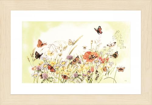 Lanarte Counted Cross Stitch Kit: Flowers (Evenweave) - style: Flowers