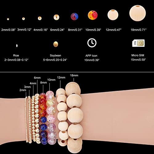 PandaHall Elite 6000 Pcs 11/0 Glass Seed Beads Opaque White Round Pony Bead Waist Beads Mini Spacer Beads Diameter 2mm for Bracelet Jewelry Making - color: White-6000 Pcs