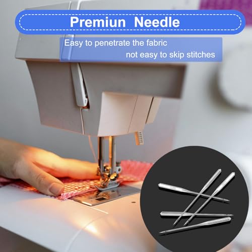 50PCS Sewing Machine Needles, Universal Sewing Machine Needle for Singer, Brother, Janome, Varmax, Needles for Sewing Machine with Sizes HAX1 65/9, 75/11, 90/14, 100/16, 110/18 - style: 50pc Set