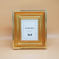 3x4 Gold Picture Frame, Real Glass, MDF, Black Backing, Wall/Tabletop - color: Gold, size: 3x4