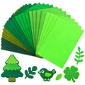 24 Pcs Green Felt Fabric Sheets, 8 Inch X 12 Inch 1mm Craft Felt - color: Green 24pcs